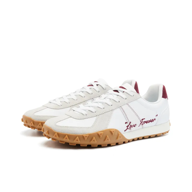 QIAODAN Casual Shoes Men Low Top Jordan White/Vermilion Red-2