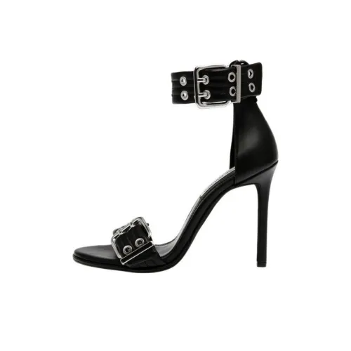 STEVE MADDEN Strap Sandals 10.5cm Women's Black