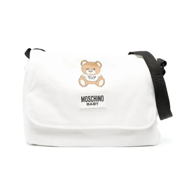 MOSCHINO Logo Patch Padded Changing Bag-0