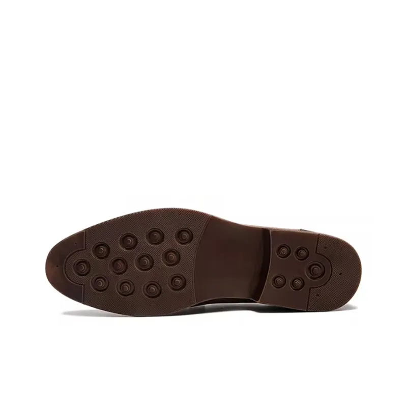 Bansley Dress Shoes Men Low Top Black/Brown/Coffee-17