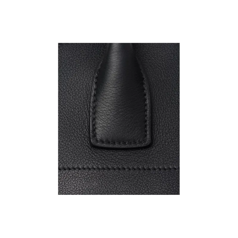 PRADA Leather Tote Bag, Shopping Bag, Handbag Medium Size Women's Black-3