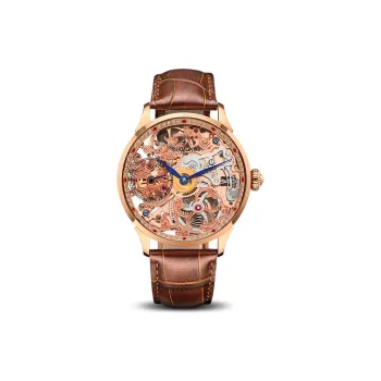 Diamond Manual Mechanical Movement Men's Watches Cut Out Dial