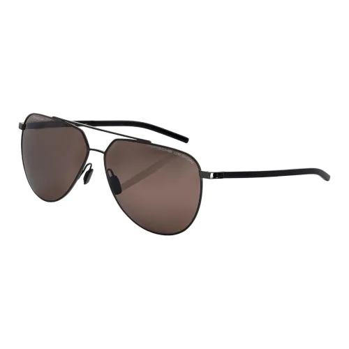 PORSCHE DESIGN Metal Nylon Aviator Sunglasses Men's
