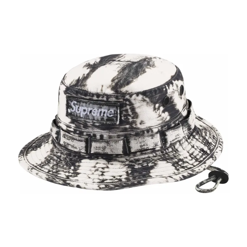 Supreme Cotton Bucket Hats Unisex Black-0