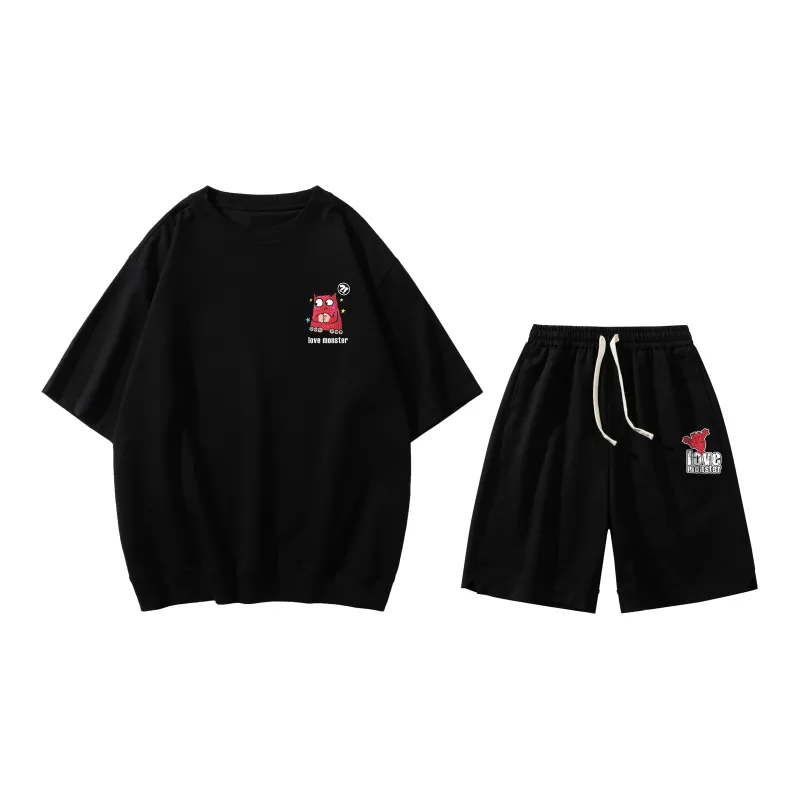 Love Monster Casual Sportswear Unisex-3