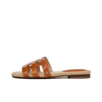 SAM EDELMAN Slide Slippers Women's Caramel Brown
