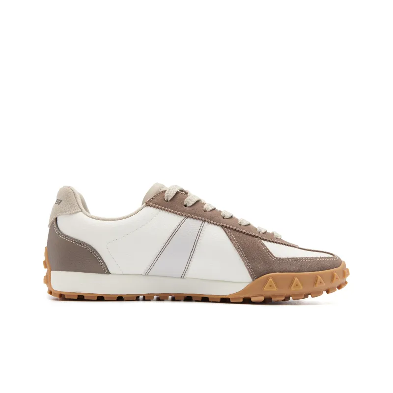 QIAODAN Cushioning Coverage Balance Wear Resistant Lightweight Slip Resistant Low Top Casual Shoes Women's Ivory Walnut-1