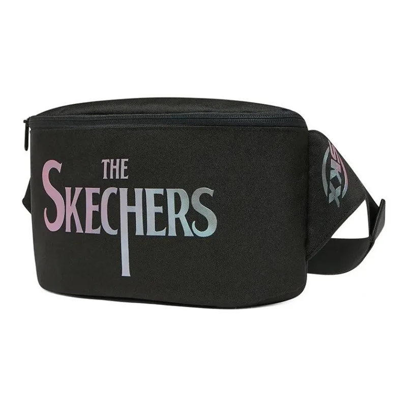 Skechers Fabric Sling Bag, One Shoulder, Crossbody, Fanny Pack Regular Unisex Black-1