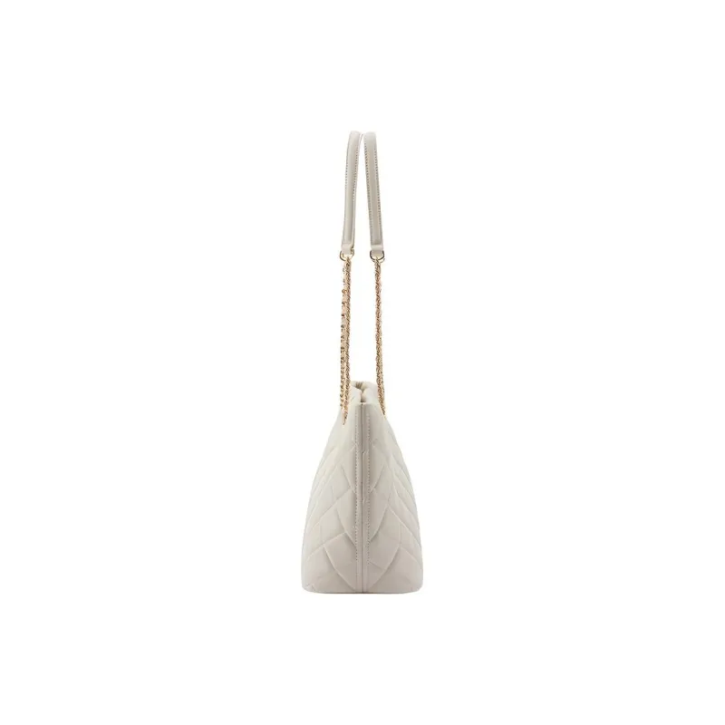PAULS BOUTIQUE Pure Vegan Leather Tote Bag Shopping Bag Handbag Shoulder Bag Women's Cream-4