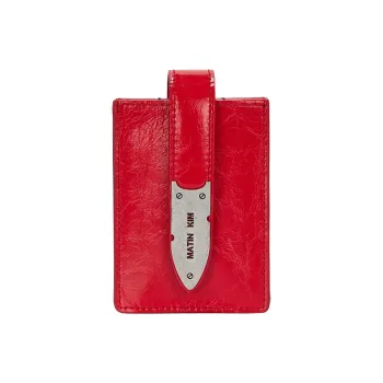 MATIN KIM Cow Leather Shoulder Bag, Crossbody Bag, Wallet Women's Red