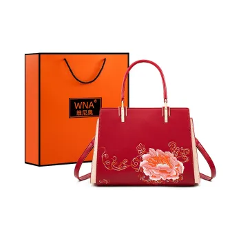 Vigno Synthetic Leather Handbag Regular Women's Red/Blue/Brown