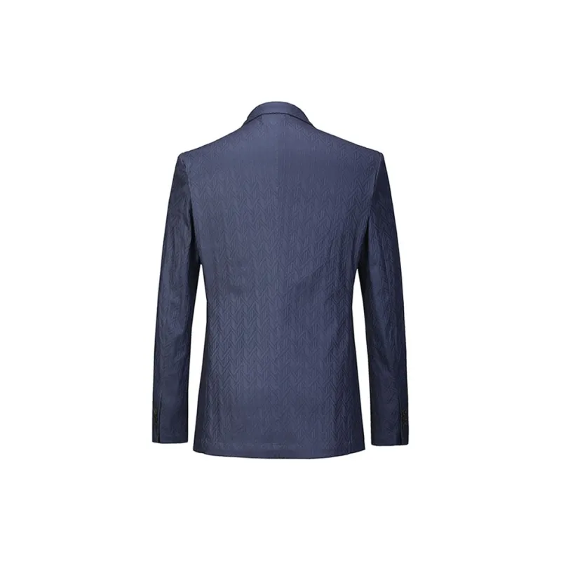 DAVID NAMAN Business Suits Men Light Gray Blue-1