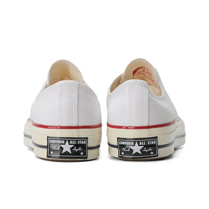 Converse 1970s Canvas Shoes Unisex Low Top White Black Red-3