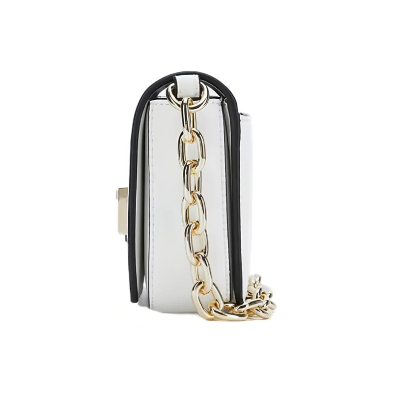 VERSACE JEANS COUTURE Synthetic Leather Handbag, Shoulder Bag, Crossbody Bag Regular Women's White-3