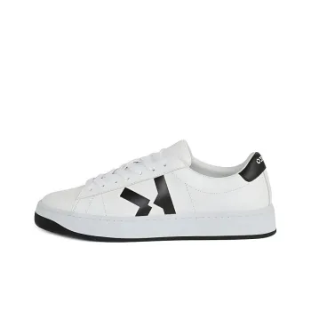 KENZO Kourt K Logo Low Top Skateboard Shoes Women's White Black