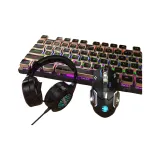 [Flagship]Metallic Black-Mixed Lighting+Gaming Mouse+Headphone