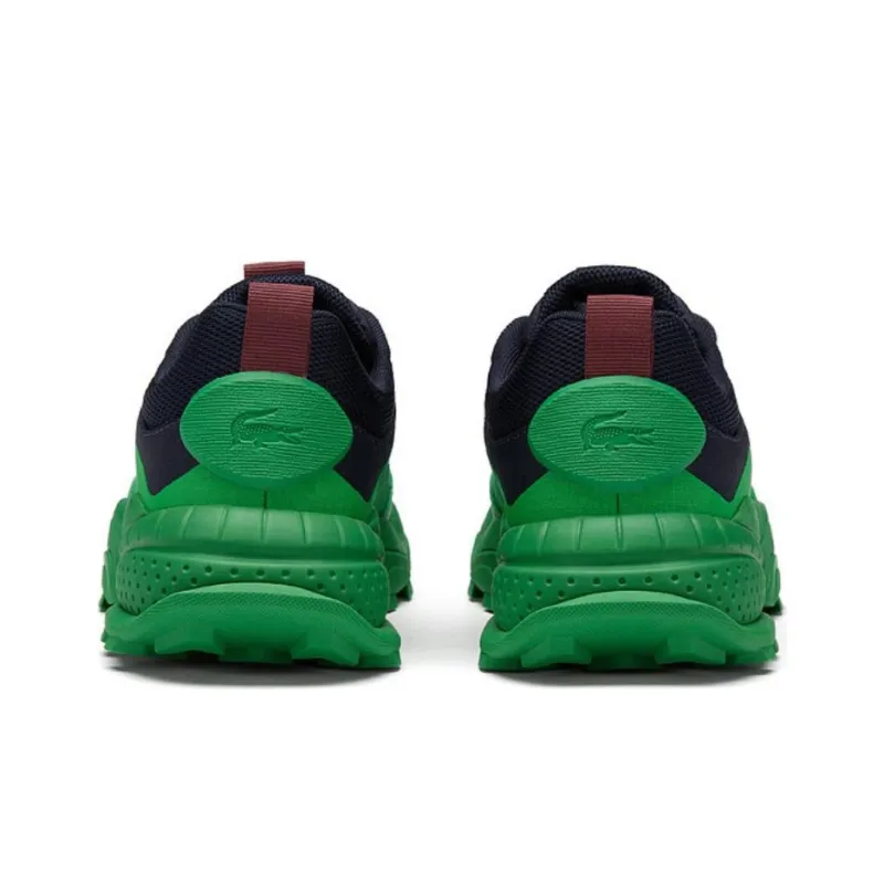 LACOSTE Low Top Casual Shoes Women's Black Green-3