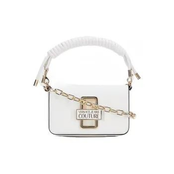VERSACE JEANS COUTURE Synthetic Leather Handbag, Shoulder Bag, Crossbody Bag Regular Women's White
