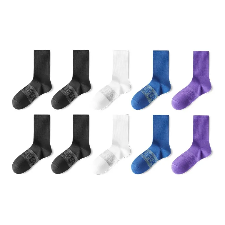 HLA Mid Calf Socks Men's 5 Pack-0