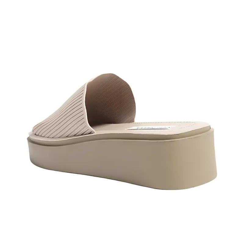 STEVE MADDEN Quiet Slip-Resistant Slide Slippers Women's Beige-5