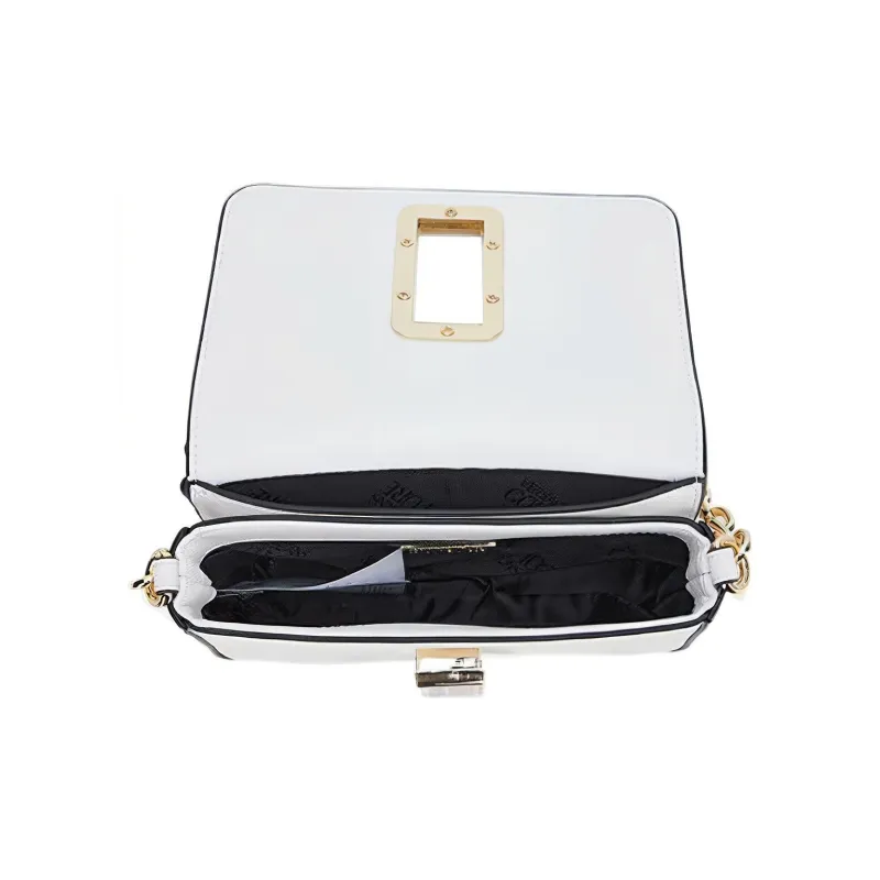 VERSACE JEANS COUTURE Synthetic Leather Handbag, Shoulder Bag, Crossbody Bag Regular Women's White-4