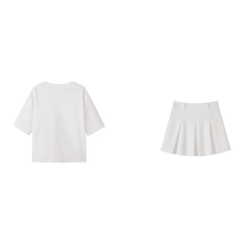 Miss Ha Ya Skirt Set Women's Nicole White-1