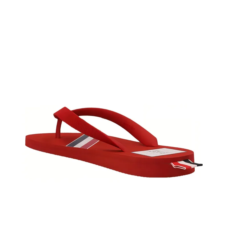 THOM BROWNE Striped Flip Flops-3