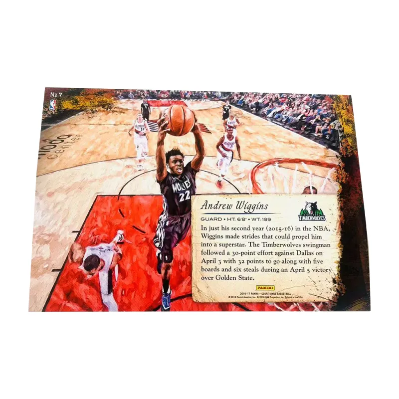 PANINI Andrew Wiggins 16 17 Timberwolves Oil Painting Large Size Player Card Product Access Sports Cards 1 Pc-1