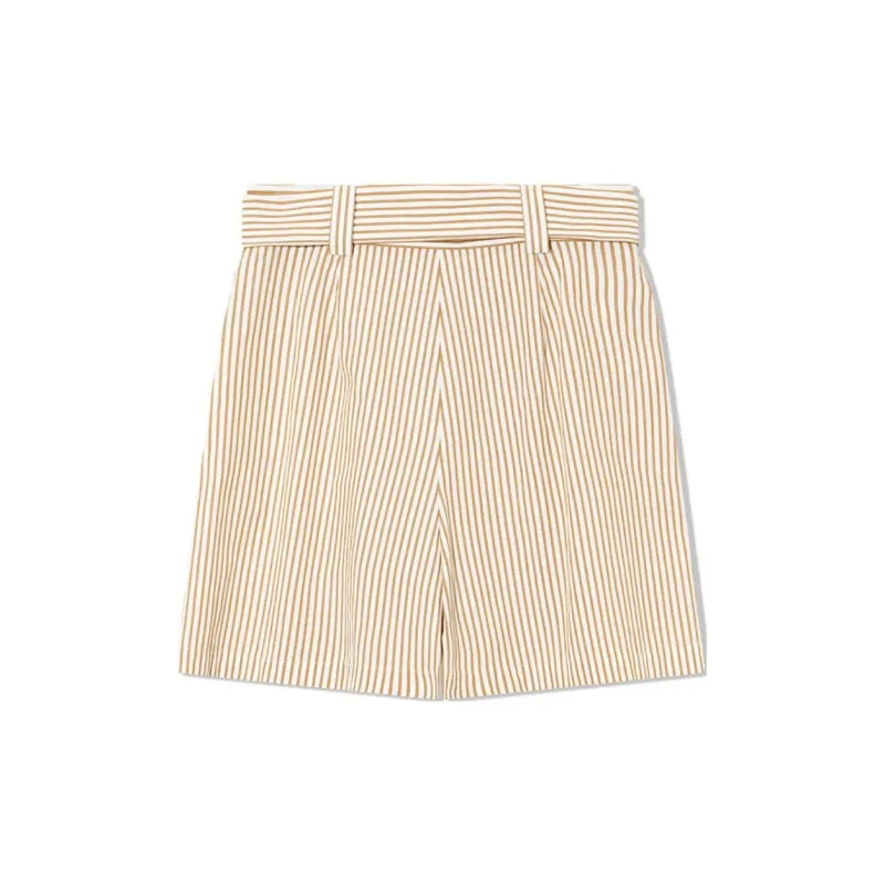 COVERINS Casual Shorts Women's Apricot-1