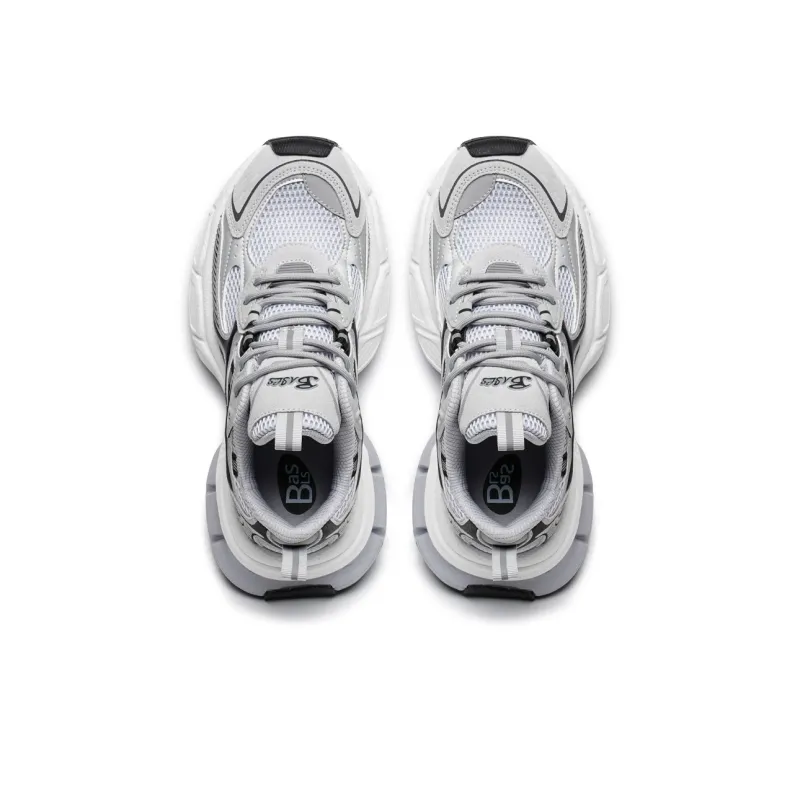 BASLS Paris Style Distressed Shoes Slip Resistant Abrasion Resistant Breathable Low Top Chunky Sneakers Unisex-11