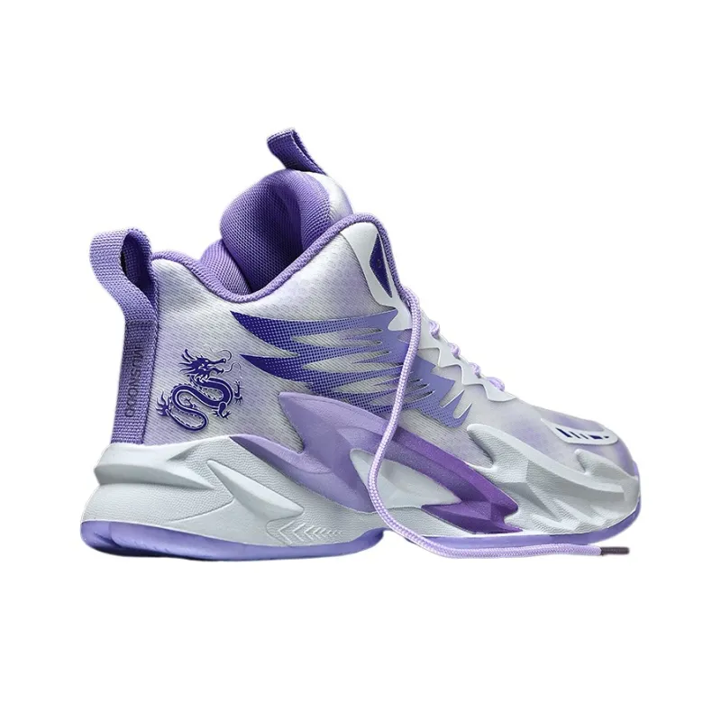 MUSNODO Cushioning, Slip Resistant, Abrasion Resistant, Breathable, Coverage, Rebound Mid Top Basketball Shoes Unisex-2