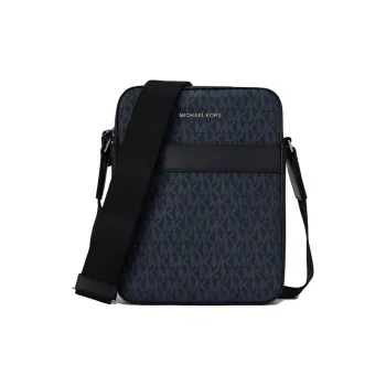 MICHAEL KORS MK Cooper Artificial Leather Shoulder Bag Crossbody Bag Medium Size Men's Marine Blue