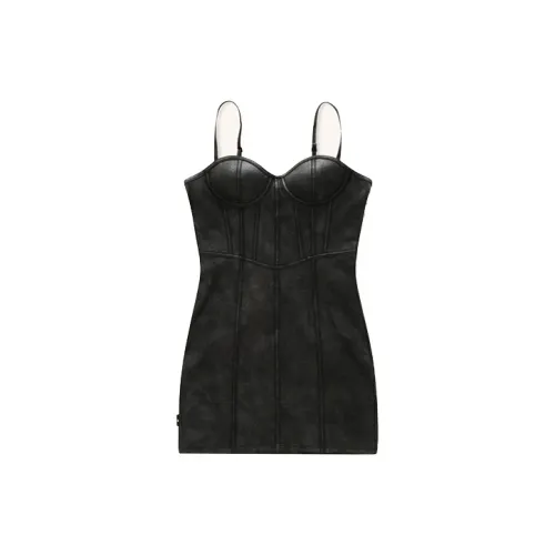 SMFK Slip Dresses Women's Wilderness Black