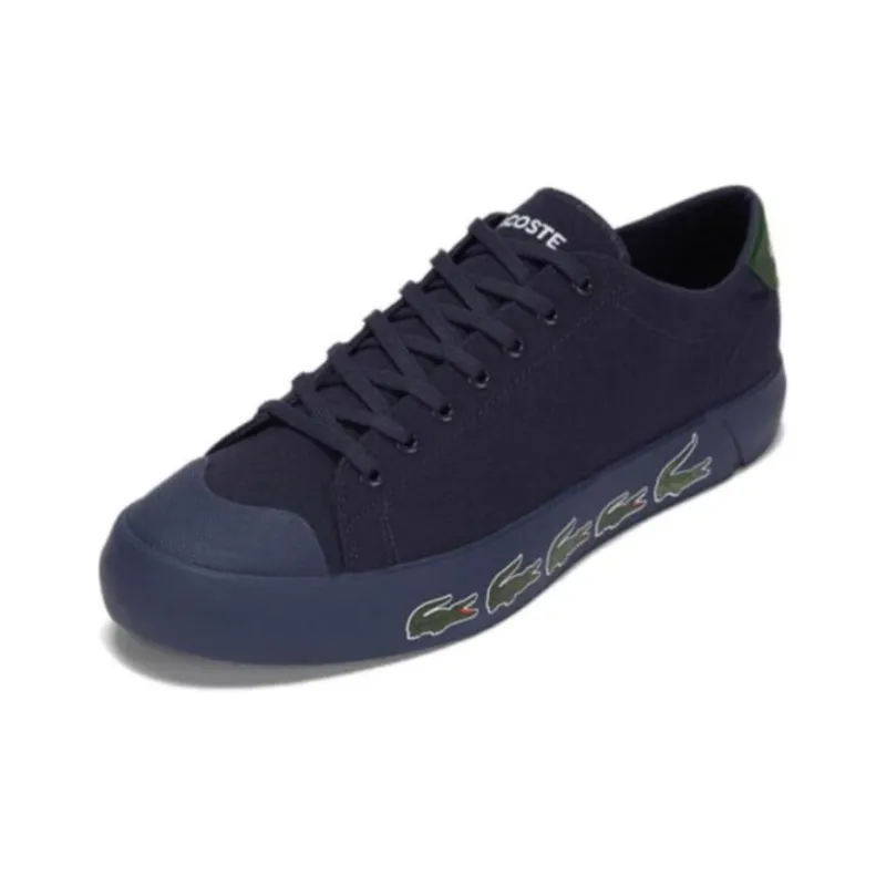 LACOSTE Low Top Skateboard Shoes Men's Blue-1