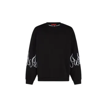 Vision Of Super Flames embroidered Cotton Sweatshirt