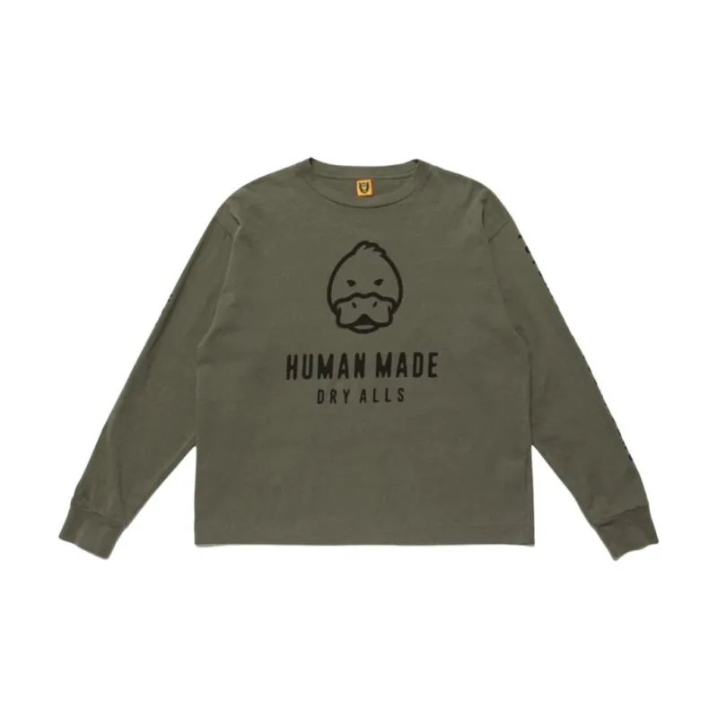 HUMAN MADE T Shirts Men Army Green-1