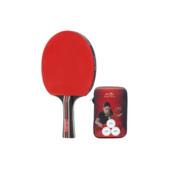 DOUBLEFISH Ping Pong Paddles Unisex Pure Wood Shakehand Grip Single Blade