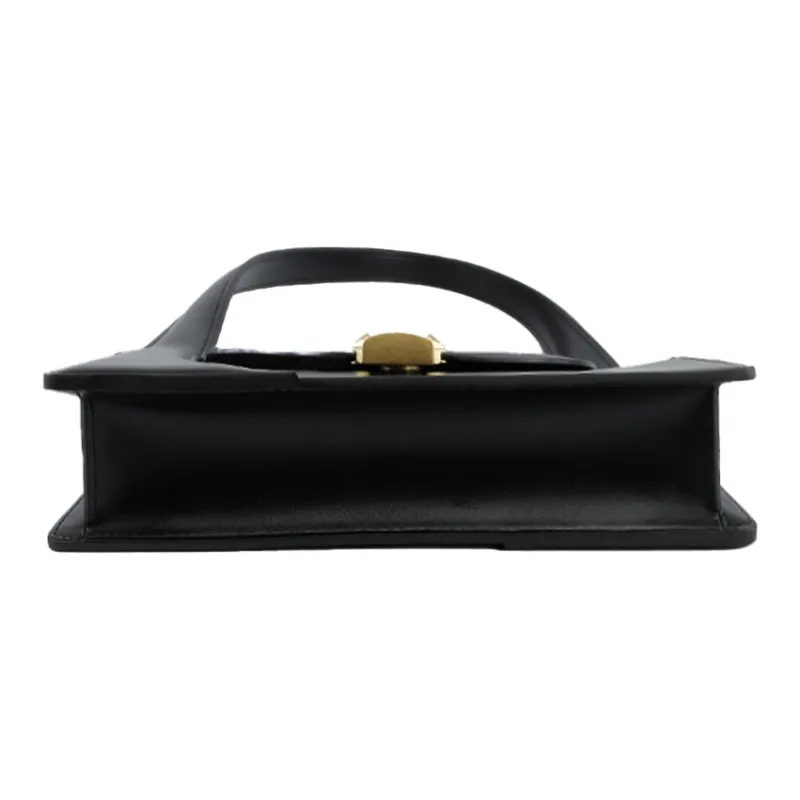 HAWA Artificial Leather Shoulder Bag Women's Black Beige/Ecru/Red-3