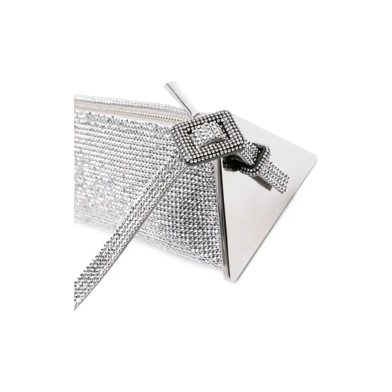 BENEDETTA BRUZZICHES Crystal Diamond, Rhinestone Handbag, Shoulder Bag Women's Silver-2
