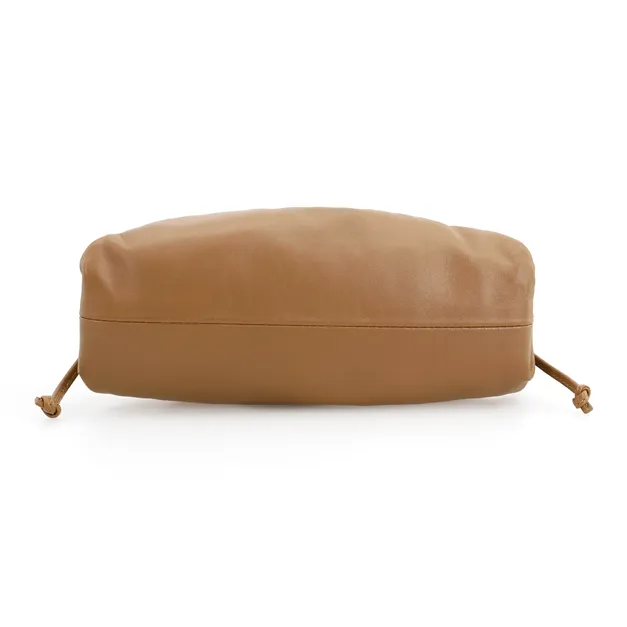 Bottega Veneta POUCH Cloud Bag Cow Leather One Shoulder Crossbody Clutch Mini Women's Teak-5