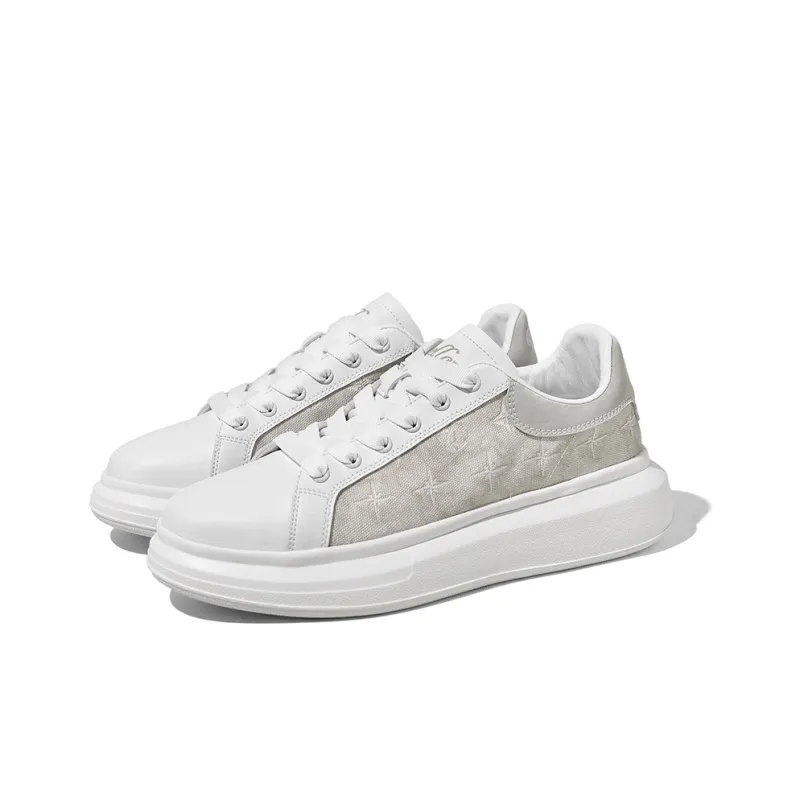 TCELLARS Cushioning Height Increasing Abrasion Resistant Lightweight Slip Resistant Low Top Skateboard Shoes Unisex-3