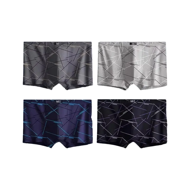 H YXIANG Underpants Men's 4 Pack-0