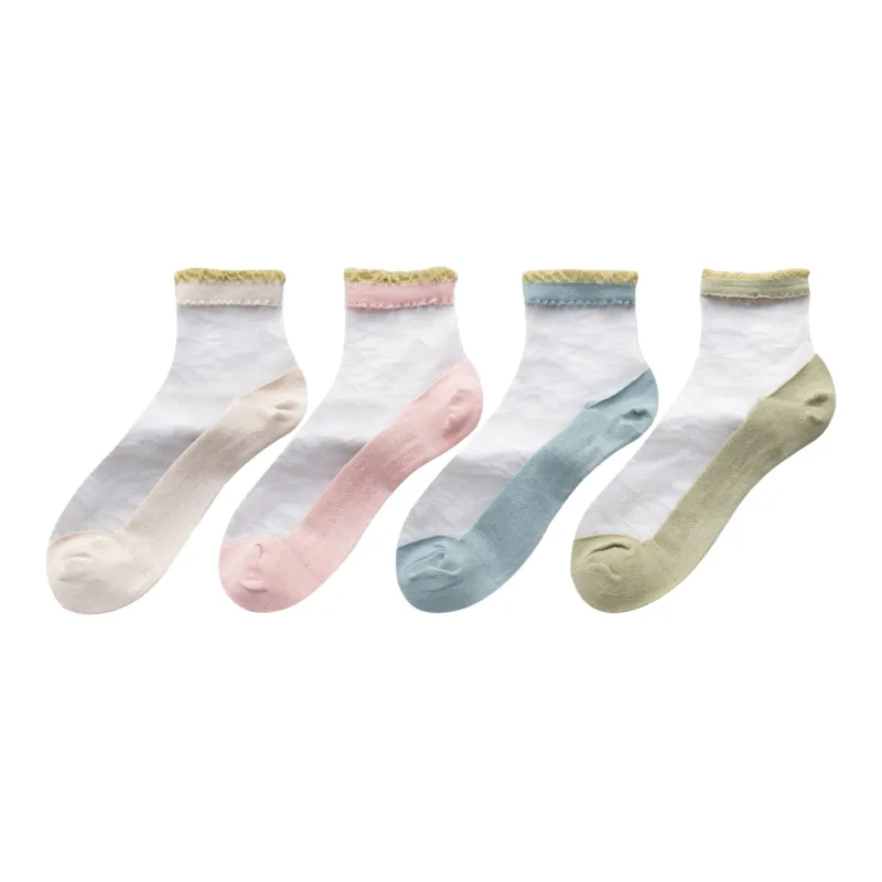 XXLLG Mid Calf Socks Women's 4 Pack-0