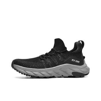 HLA Men's Sports Fashion Breathable Flyknit Shoes Wear-Resistant Height Increasing Running Casual Shoes