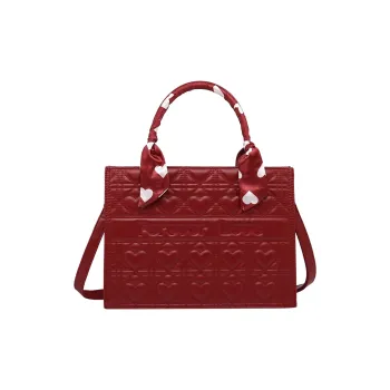TTaG．baG Microfiber Synthetic Leather Crossbody Bag, Shoulder Bag Women's Red