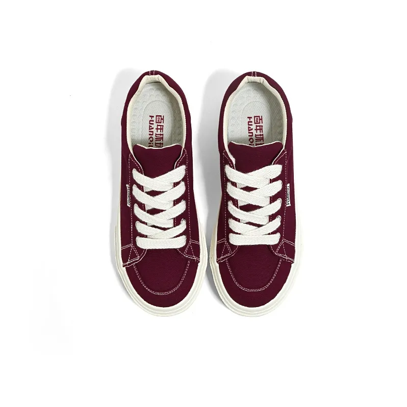 HUANQIU Abrasion Resistant Breathable Low Top Canvas Shoes Men's-2