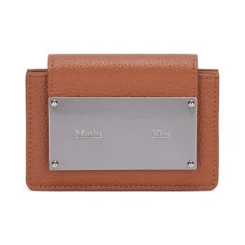 MATIN KIM Cow Leather Wallet Women's Brown