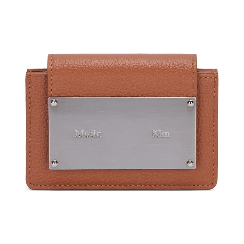 MATIN KIM Cow Leather Wallet Women's Brown-0