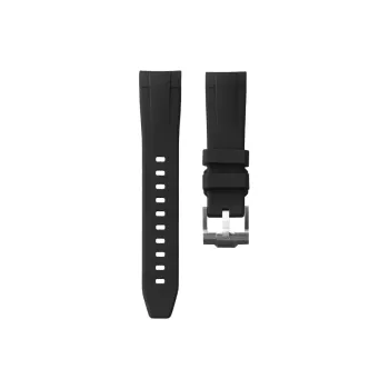 VAGENARI Curved Interface Rubber Strap Compatible Yacht Master 37mm 268621 268622 Watch Band Unisex