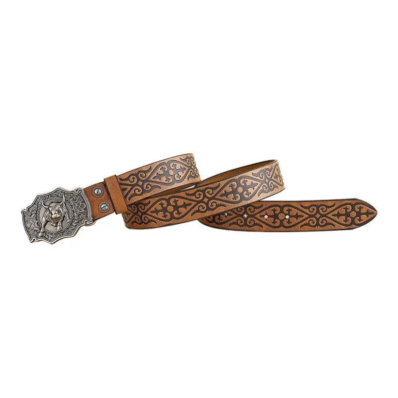 JONNY MOORE PU Leather Belts Men's 3.5ccm-3